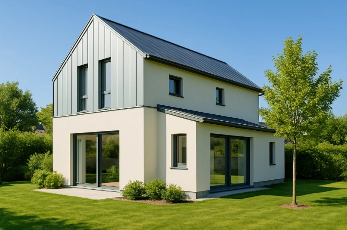 Teilweise Blech Fassade bei Einfamilienhaus Landeck